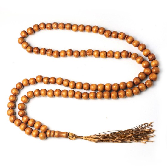 Hot Sell Cheap Islamic Prayer Beads Tasbih Wooden 99 Beads Muslim Ramadan Jewelry with Tassels Gift