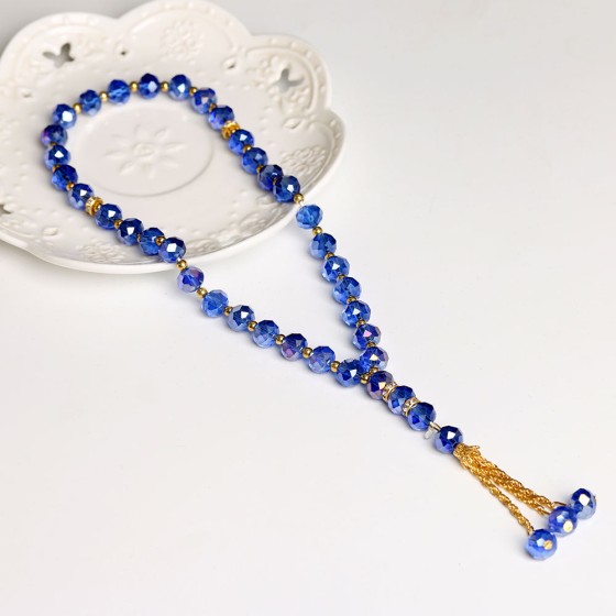 Islamic Prayer Beads Tasbih 33beads 10mm Glass Muslim Prayer Ramadan Misbaha Praise Beads for Eid Gift Jewelry Wholesale